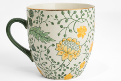 Indiska_XL-Mug-Flower_yellow_149SEK